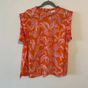 DR2 FLORAL SHORT SLEEVE BLOUSE